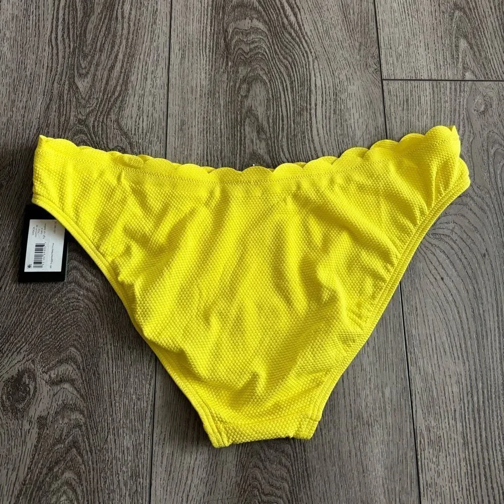 Kate Spade Yellow Scalloped Bikini Bottom